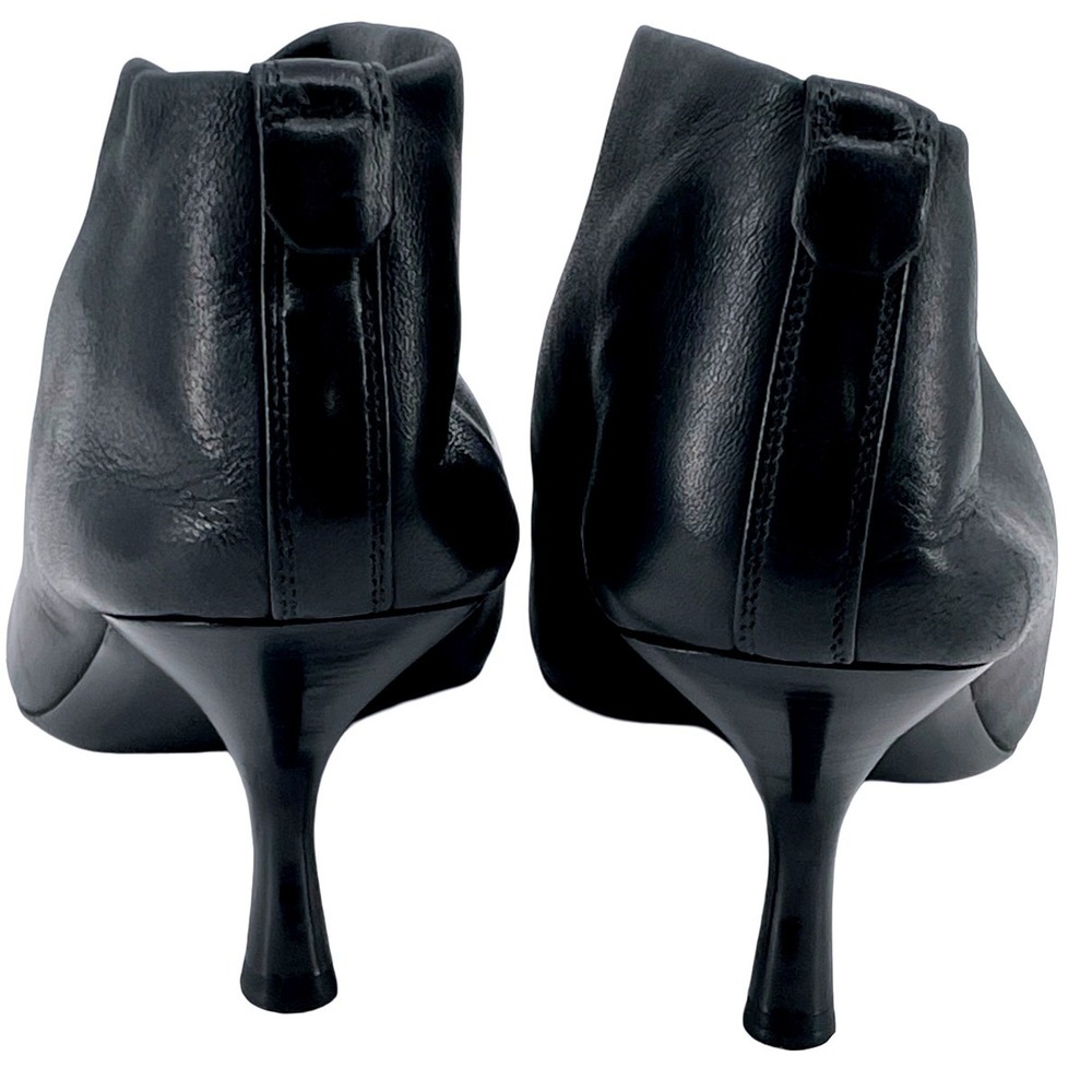 The Row Women Ankle Boots Pointed Toe Kitten Heel Black Leather Size40 EXCELLENT - Picture 4 of 7
